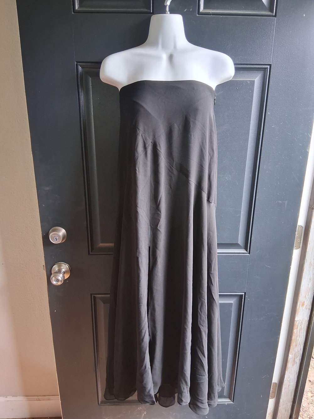 JS Boutique Black Strapless Maxi Dress